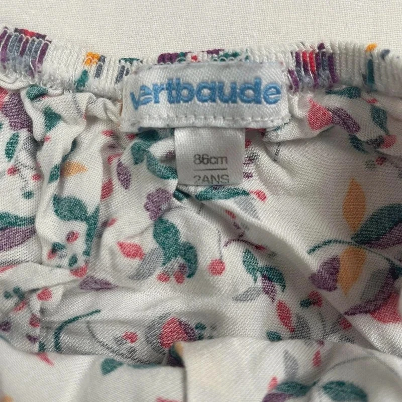 Vestido de verano con braguita Vert Baudet niña 2 años – muy buen estado – photo 2